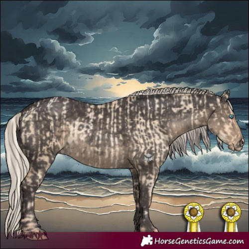 Horse Color:Silver Buckskin Pearl Dun  and Silver Smoky Black 