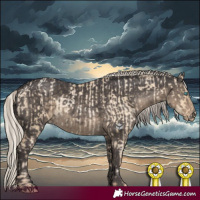 Horse Color:Silver Buckskin Pearl Dun  and Silver Smoky Black 