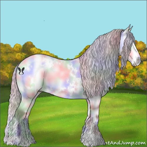 Horse Color:Nacre White Spotted Chocolate Silver Bay Chinchilla Onyx 