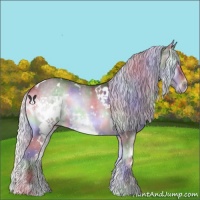 Horse Color:Nacre White Spotted Chocolate Silver Blue Onyx Chinchilla 
