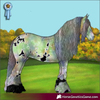 Horse Color:Nacre Watercolor White Spotted Red Onyx Ice 