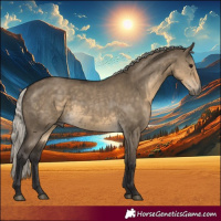 Horse Color:Silver Smoky Grullo 