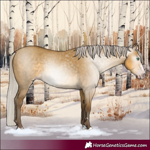 Horse Color:Gray Silver Classic Cream Champagne Dun 