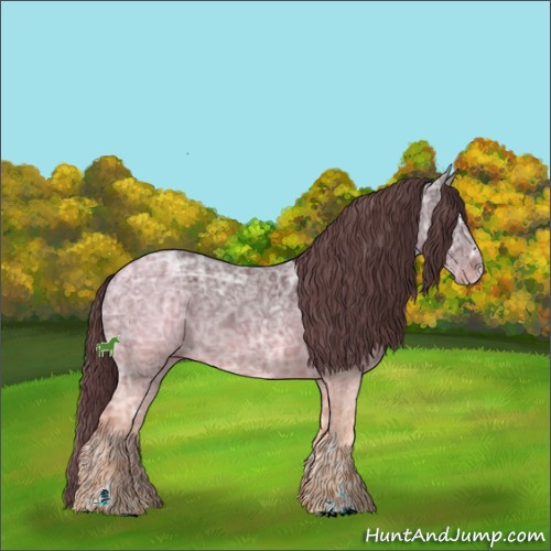 Horse Color:Chocolate Black Ice Sabino 