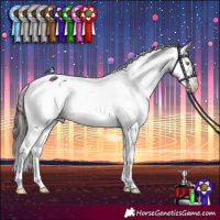 Horse Color:Brown Tobiano Snowflake Varnish