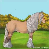 Horse Color:Silver Bay Dun Tobiano Varnish 