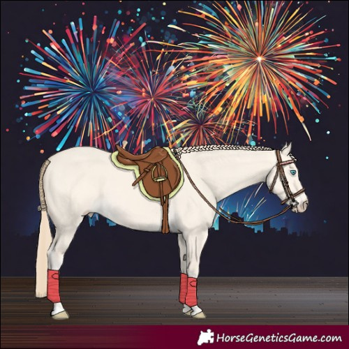 Horse Color:Perlino Dun