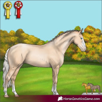 Horse Color:Silver Amber Champagne Pearl 