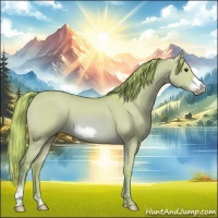 Horse Color:Watercolor Red Dun Frame 