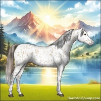 Horse Color:Bay Roan Dun Leopard 