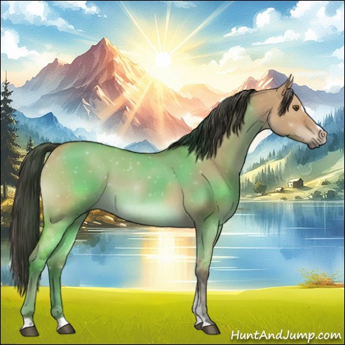 Horse Color:Bay Dun Sabino 