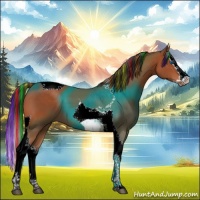 Horse Color:Painted Bay Splash Tobiano