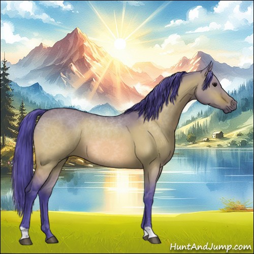 Horse Color:Watercolor Bay Dun 