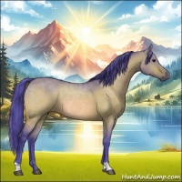 Horse Color:Watercolor Bay Dun 