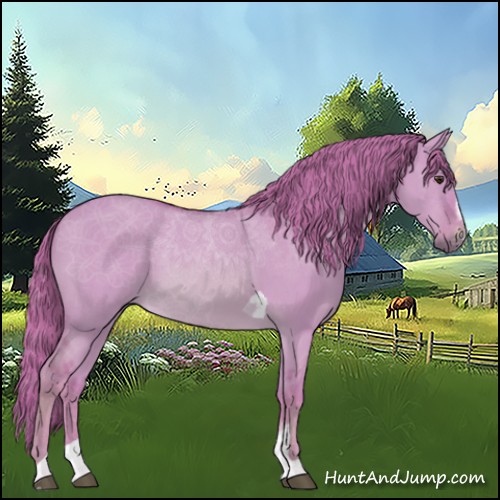 Horse Color:Watercolor Red Dun Sabino Tobiano