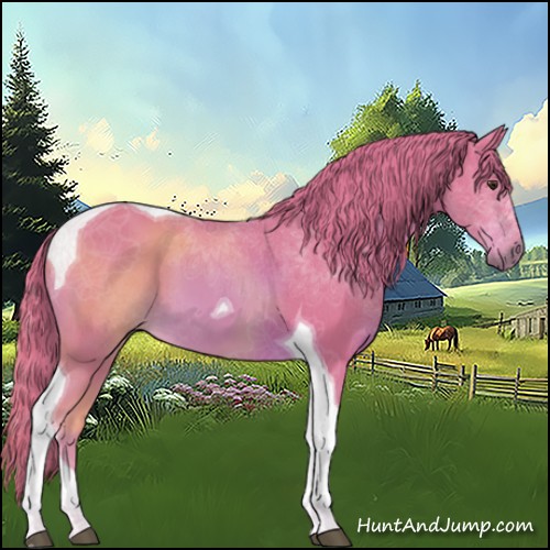 Horse Color:Watercolor Chestnut Tobiano 