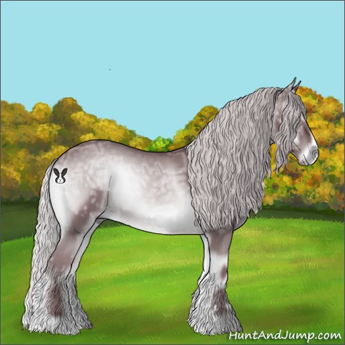 Horse Color:Chocolate Silver Blue Onyx Chinchilla Ice 