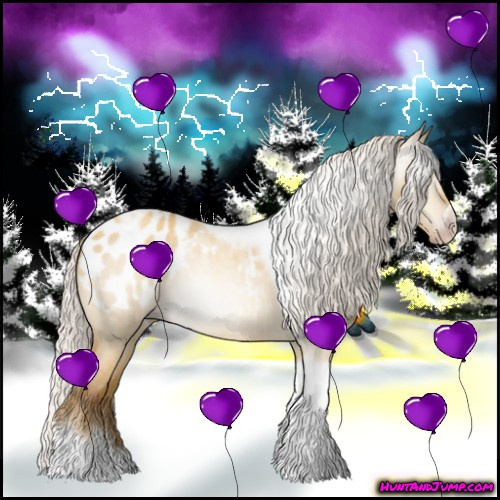 Horse Color:Gray Silver Amber Cream Champagne Roan Dun Splash Tobiano Frame Appaloosa Rabicano 