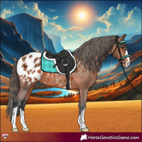 Horse Color:Bay Appaloosa 
