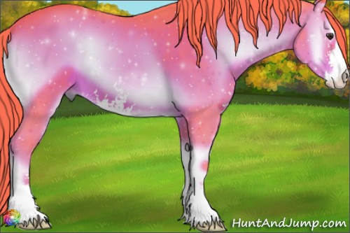 Horse Color:Watercolor Liver Red Onyx Sabino 
