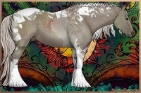Horse Color:Silver Grullo Tobiano