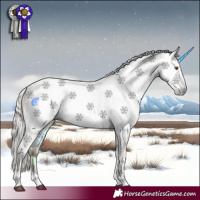 Horse Color:Gray Silver Black Ice Pearl Tobiano