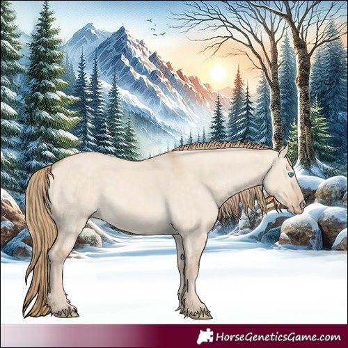 Horse Color:Perlino Dun 