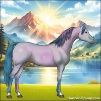 Horse Color:Watercolor Bay Dun 
