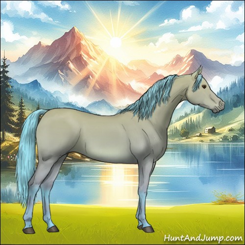 Horse Color:Watercolor Bay Dun 