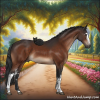 Horse Color:White Spotted Brown 