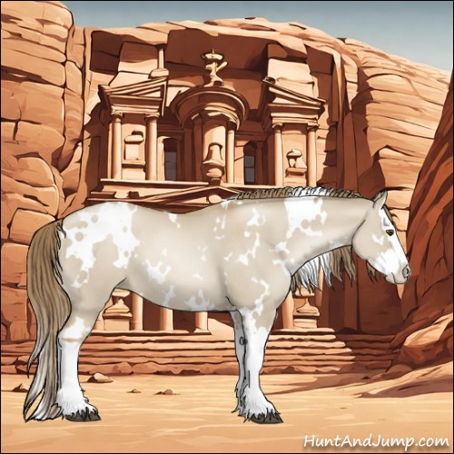 Horse Color:White Spotted Grullo Pearl Splash 