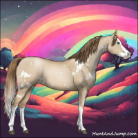 Horse Color:White Spotted Grullo Pearl Splash 