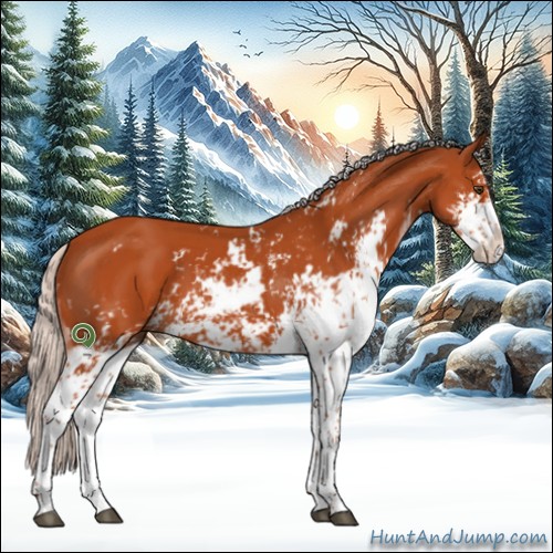 Horse Color:Silver Bay Sabino 