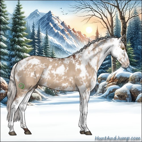 Horse Color:Silver Brown Dun Sabino 