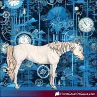 Horse Color:Perlino Dun and Perlino Dun