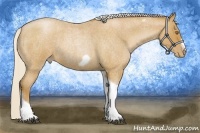 Horse Color:Silver Blue Roan Pearl Tobiano Frame 