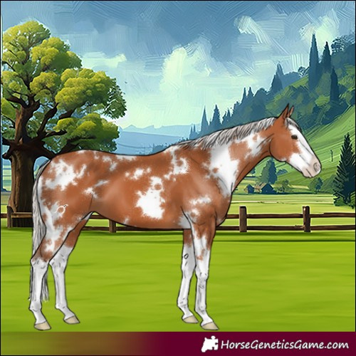 Horse Color:White Spotted Silver Bay Splash 