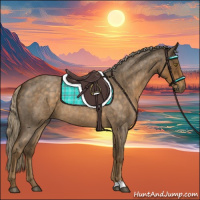 Horse Color:Chocolate Palomino Roan 