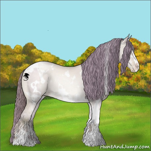 Horse Color:Watercolor White Spotted Amber Champagne Pearl Dun Sabino 
