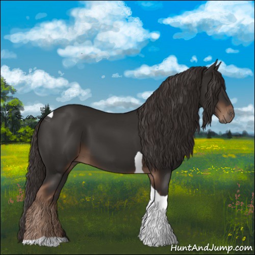Horse Color:Liver Chestnut Tobiano 
