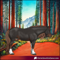 Horse Color:Liver Chestnut Tobiano 