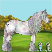 Horse Color:Nacre White Spotted Chocolate Silver Blue Onyx Chinchilla Ice 