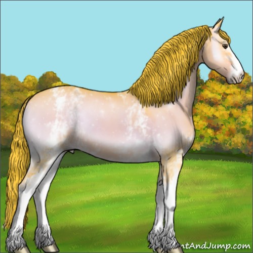 Horse Color:Watercolor White Spotted Liver Red Dun Onyx 
