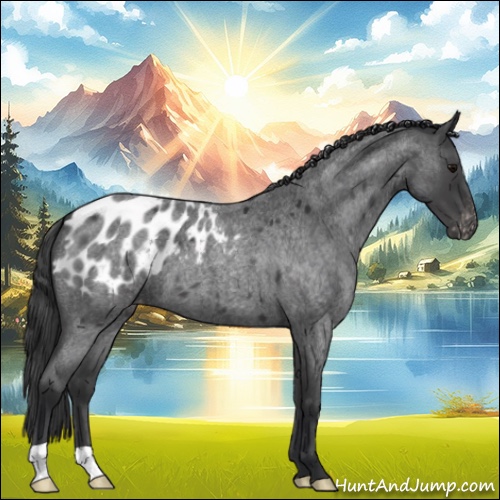 Horse Color:Blue Roan Appaloosa