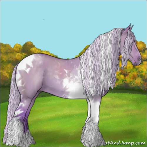 Horse Color:Watercolor Silver Grullo Tobiano