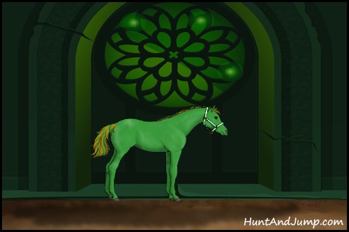 Horse Color:Painted Watercolor Black 