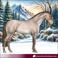 Horse Color:Brown Roan Pearl 