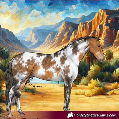 Horse Color:White Spotted Buckskin 