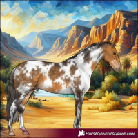 Horse Color:White Spotted Buckskin 