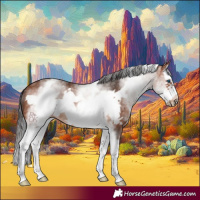 Horse Color:White Spotted Bay Splash Frame